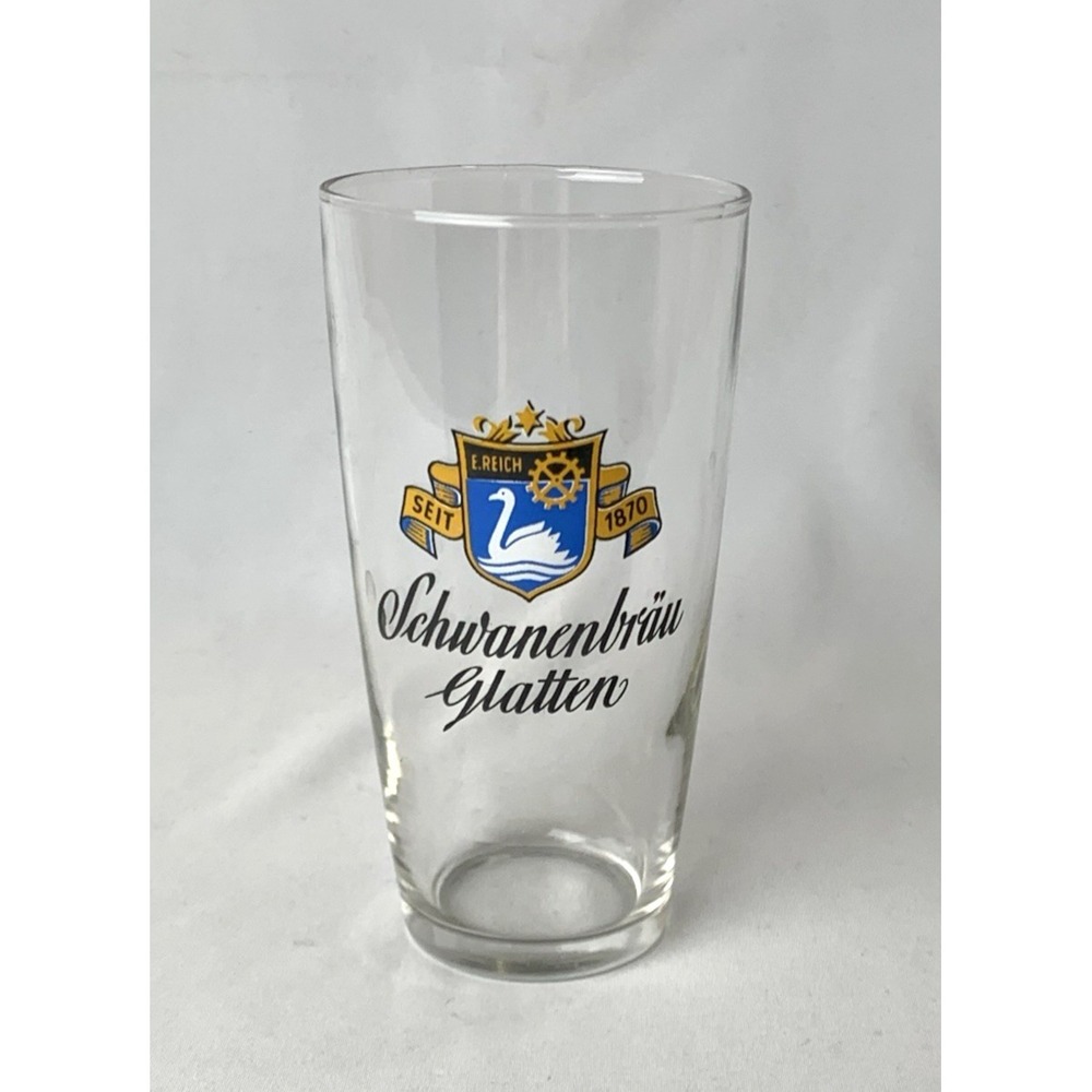 Schwanenbrau Glatten Beer Glass Germany Souvenir Black Forest Reich